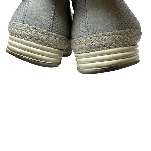 Paul Green Slip On Metallic Cap Toe Flats Womens UK Sz 5 US 7.5 Blue Leather - Picture 8 of 10